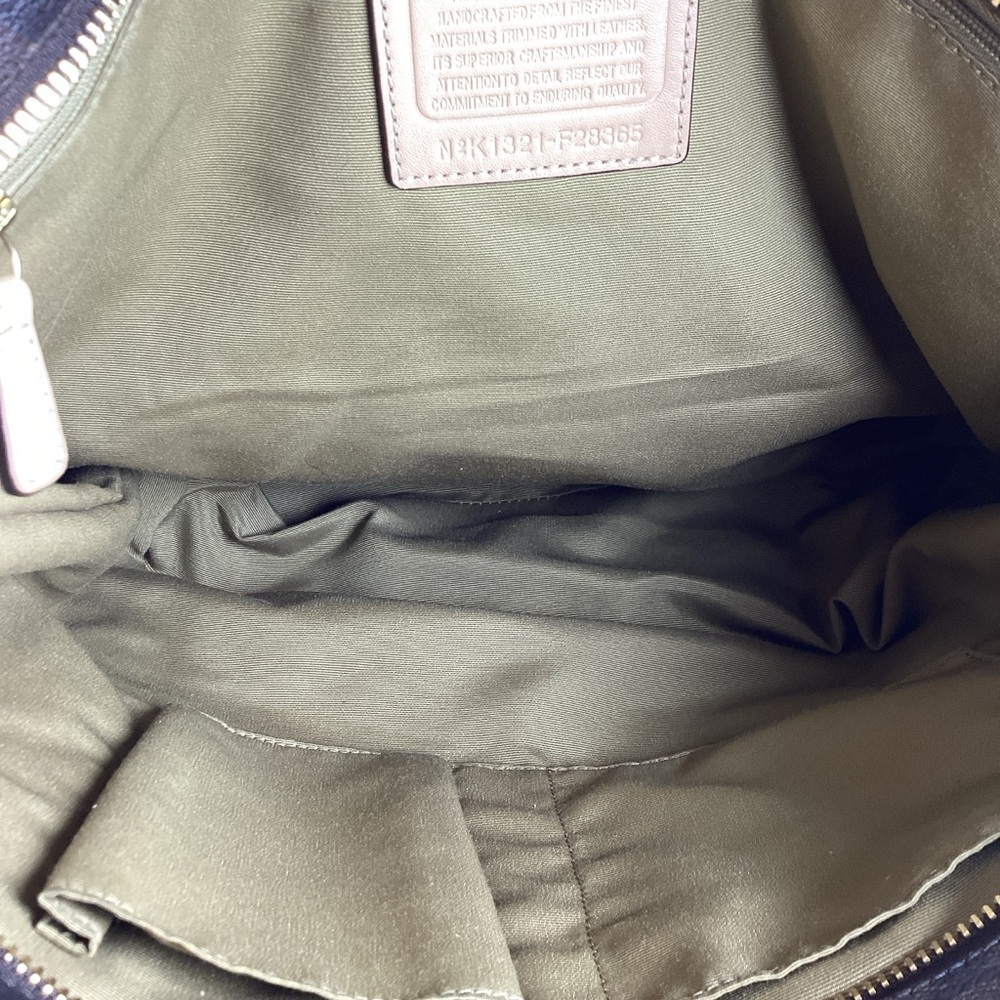 Coach Vintage Peyton Bag Brown Black Signature Tote with Wallet‎ Purse - Picture 13 of 16